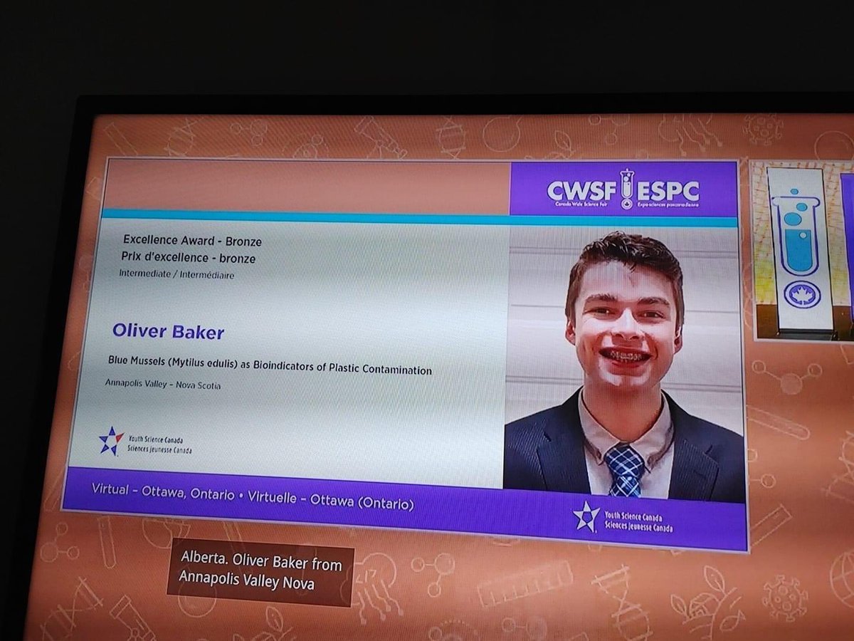 AVRScienceFair's tweet image. Congratulations Oliver Baker on your Bronze Medal at #CWSF @AVRCE_NS #AVRSFproud
