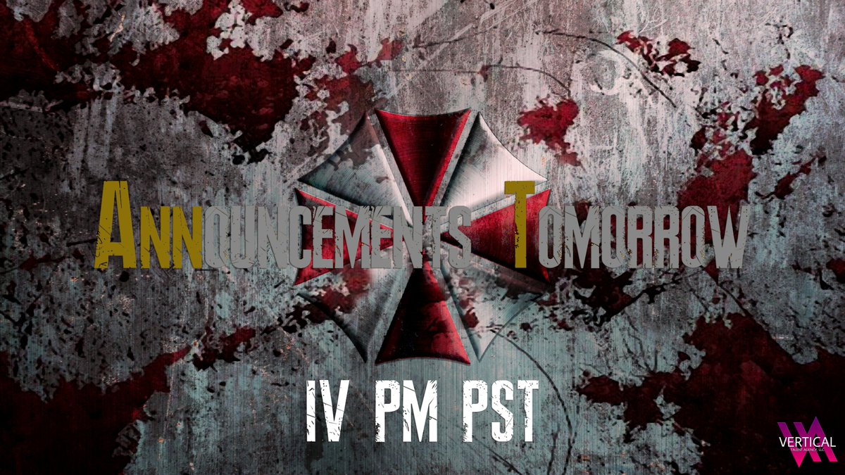 VerticalTAgency's tweet photo. @ResidentEvil fans, are you ready? Tomorrow Vertical Talent Agency LLC has some big news to share. #newclients #ResidentEvil #ResidentEvilVillage #ResidentEvil8Village #rebiohazard 
🧟‍♂️ Time: 4:00PM PST
🧟‍♂️ Where: Vertical Talent Agency LLC (Facebook, Instagram, Twitter) https://t.co/HjGE4Wikg7