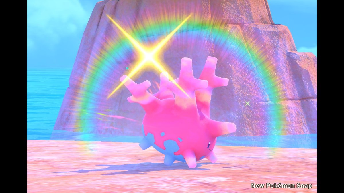 rivlkyrie's tweet photo. Can confirm Corsola 🌈

#PokemonSnap #corsola #rainbowsparkle https://t.co/UPOzaWTtzC