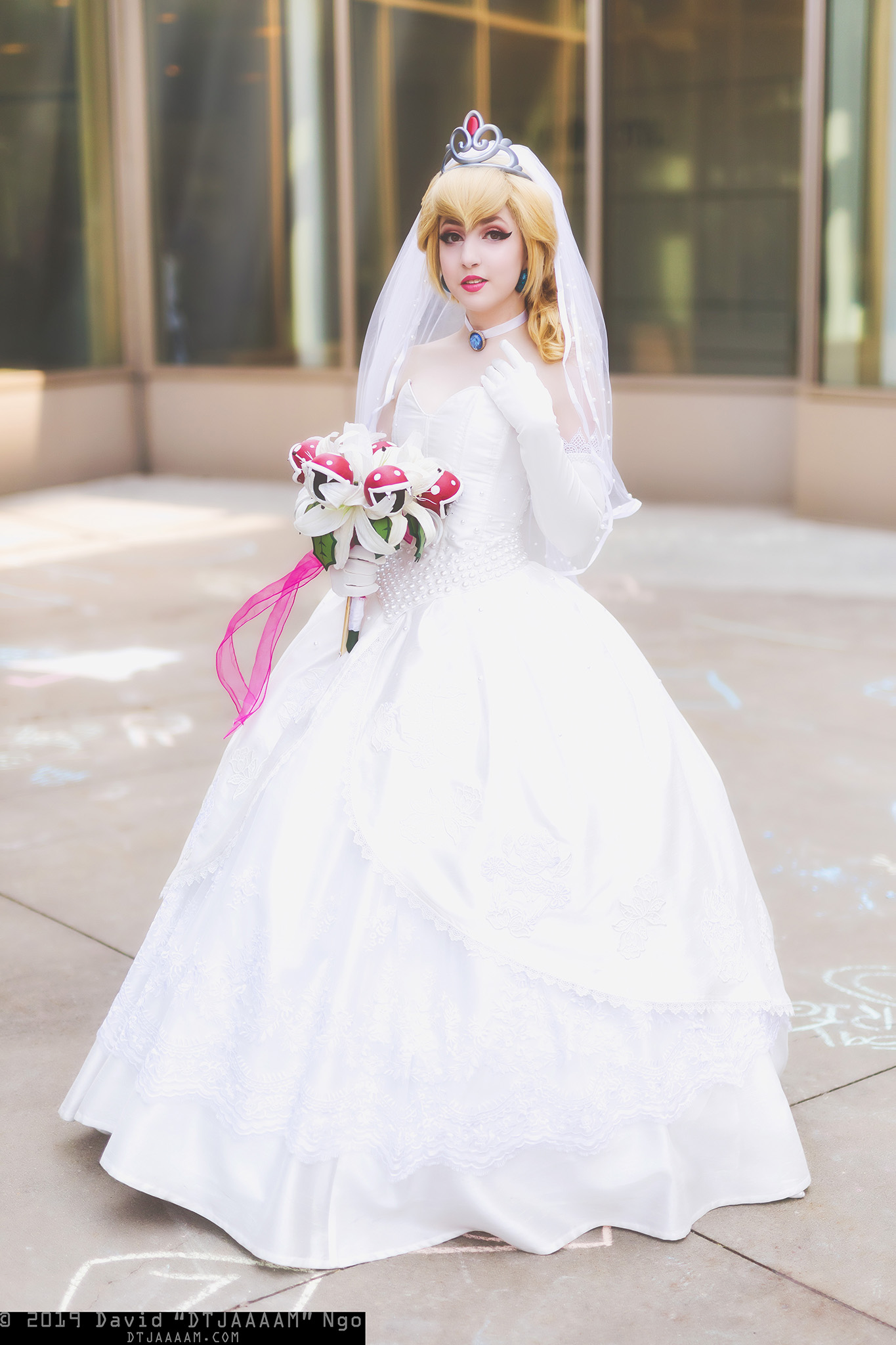 Princess peach wedding dress cosplay online
