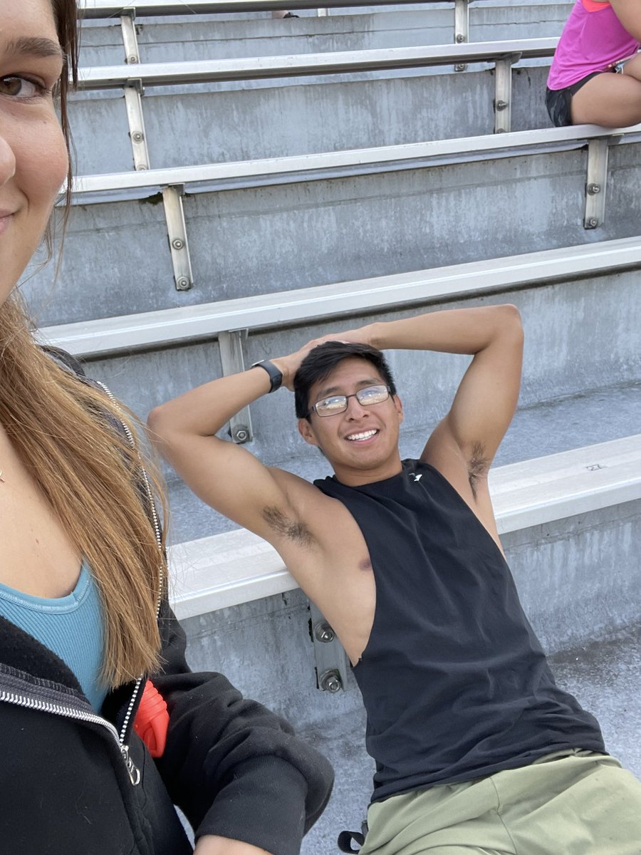 sophie kuchik gets max cruz-rojas out at the track meet @ 7:05pm
