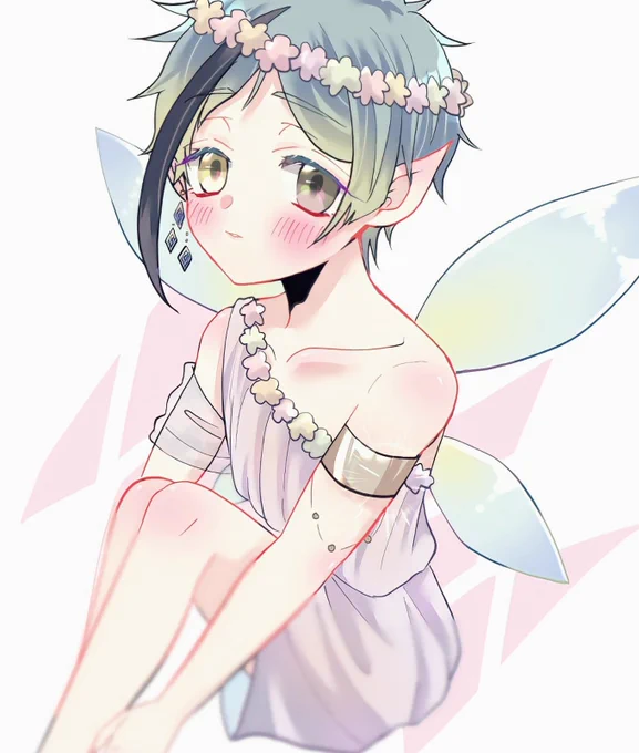 妖精って見てから描きたかった妖精🦈くん…🧚‍♂️(ショタ)自分だけがとても楽しかった😂🙏 