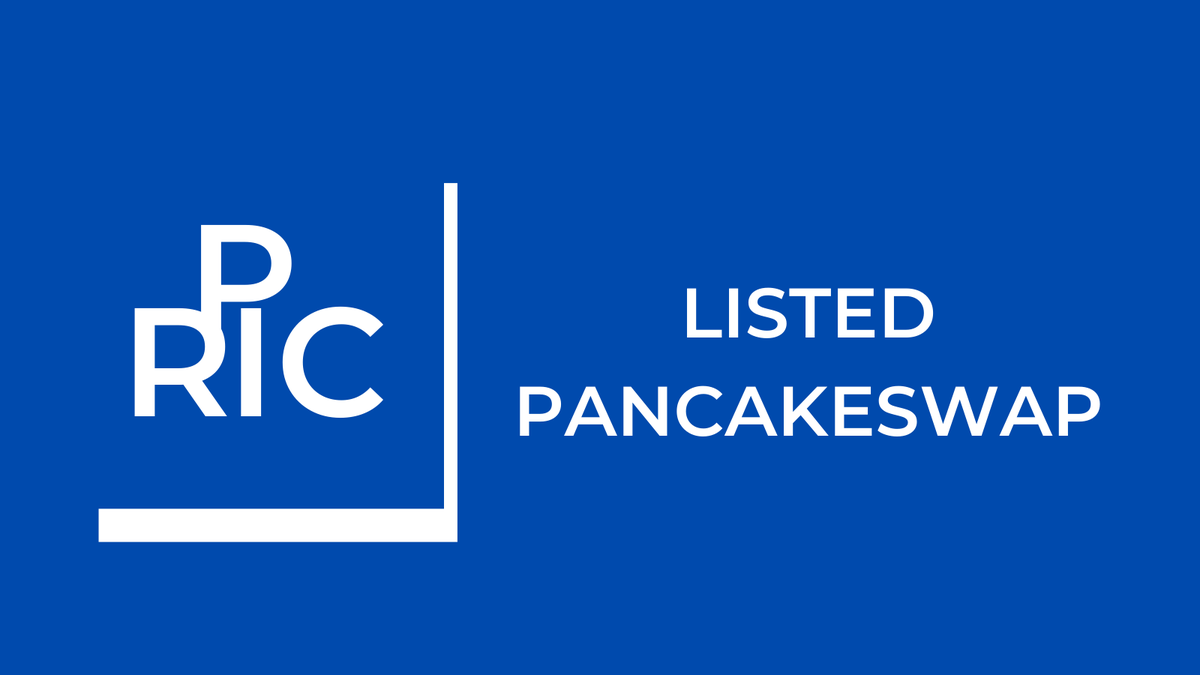PricToken's tweet image. $PRIC is listed on @PancakeSwap
 
Contract address: 0xd18ce2ae5b1f5365e46a48d8813ea2a97045b374

PancakeSwap: exchange.pancakeswap.finance/#/swap?outputC…
