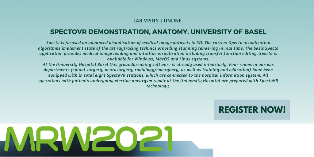 Medical Robotics Week (@mroboticsweek) on Twitter photo The virtual tour through lab "SpectoVR Demonstration, Anatomy, University of Basel" will be available at the conference virtual platform.
Find out more on the confirmed lab tours & register today
ow.ly/yxPP50ERftu
#MRW2021 @DBE_Unibasel <a href="/UniSpitalBasel/">UniSpitalBaselCH</a> The virtual tour through lab "SpectoVR Demonstration, Anatomy, University of Basel" will be available at the conference virtual platform.
Find out more on the confirmed lab tours & register today
ow.ly/yxPP50ERftu
#MRW2021 @DBE_Unibasel <a href="/UniSpitalBasel/">UniSpitalBaselCH</a>