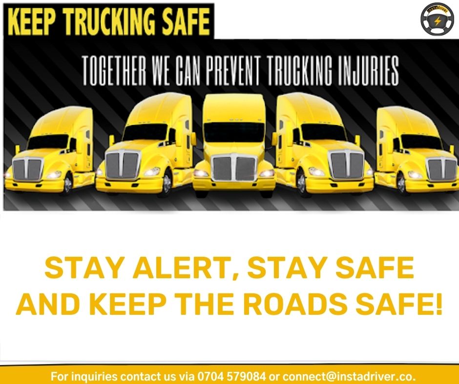 Instadriver1's tweet image. Make your security the first priority when starting the journey!
#drivingsecurity #security #drivinghacks #longdistancedriving #safety #truckdrivers #longdistancedrivers #drivesafe  #Love30 #StreetsForLife #ntsa #practicesafety