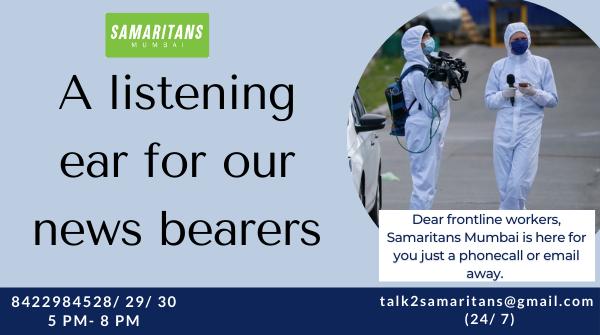 SamaritansMum's tweet photo. Some have the luxury to stay away from overwhelming news.  Some don't. It's their job. 

Be it working tirelessly through the pandemic - being witness to devastation up close, to grief, stress, anxiety &amp; job loss. Journalists, as frontline workers, have had to bear it all. (1/2) https://t.co/dvG1CrbgQG