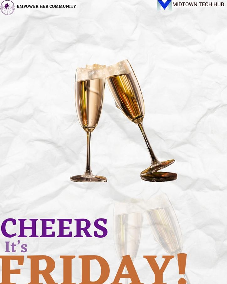 empowerhercom's tweet image. It is finally Friday!
Almost everyone&apos;s best day of the week!
Getting ready for the weekend like zoom, zoom, zoom💃🏾💃🏾💃🏾💃🏾
#WomenInTech 
#EmpowerHer 
#MidTowntechHub