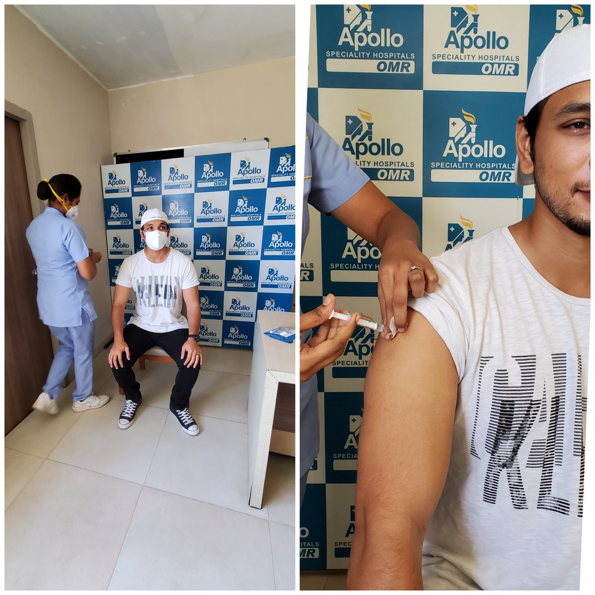 Gautham Ram Karthik (@gautham_karthik) on Twitter photo Got myself vaccinated today.
It's our responsibility to get vaccinated to keep us and others safe.
Thanks to the medical staff at <a href="/HospitalsApollo/">HospitalsApollo</a> Perungudi, for clearing my doubts and putting my fears to rest. Dr.Karthika , Faisal, Ravi and Parimala.
Thank you all once again
🙏🏻 Got myself vaccinated today.
It's our responsibility to get vaccinated to keep us and others safe.
Thanks to the medical staff at <a href="/HospitalsApollo/">HospitalsApollo</a> Perungudi, for clearing my doubts and putting my fears to rest. Dr.Karthika , Faisal, Ravi and Parimala.
Thank you all once again
🙏🏻