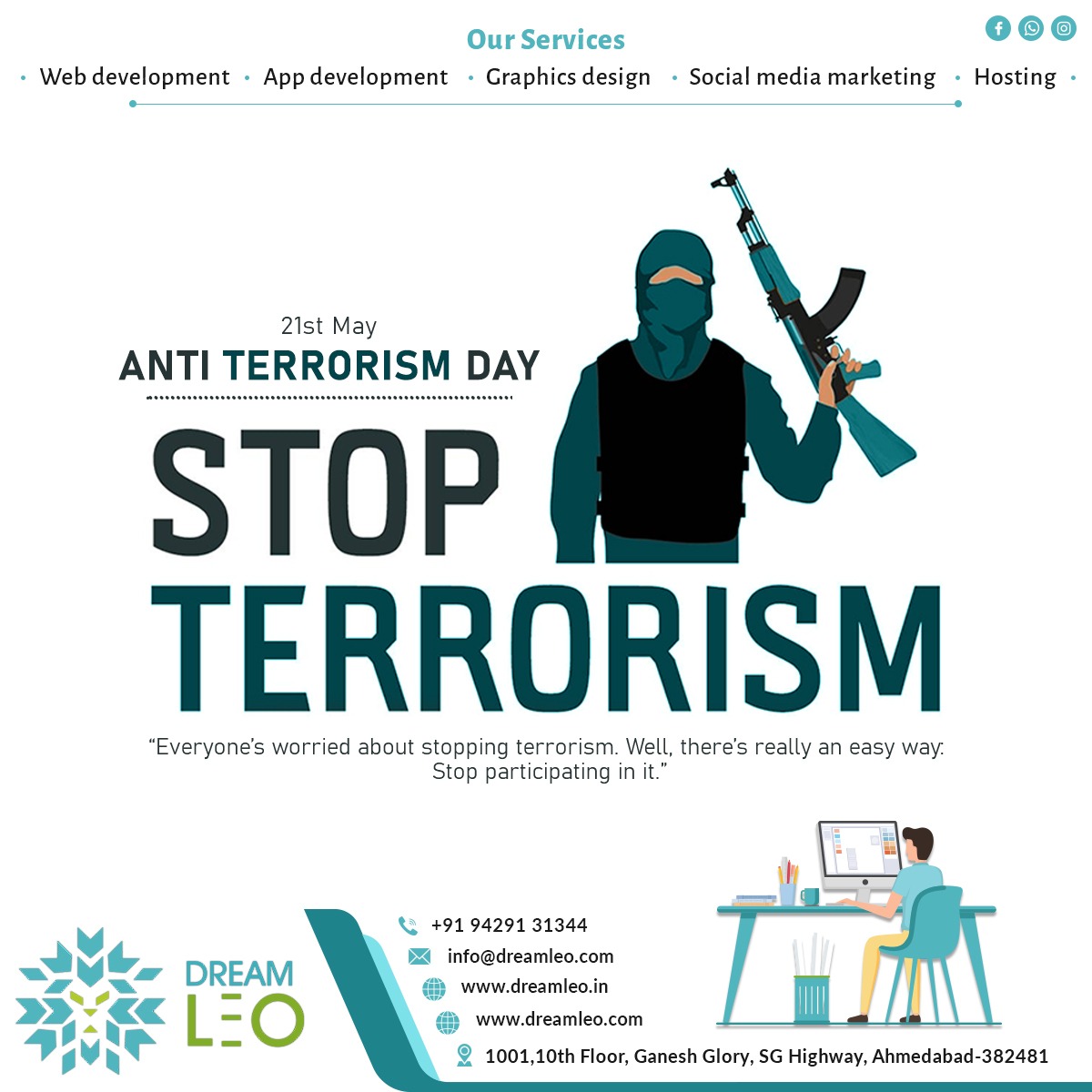 dreamleoweb's tweet photo. 🔥  Stop TERRORISM 🔥

#business Chalega nahi, DAUDEGA.

Start Your #socialmediamarketing Now.

#webdevelopment #webdesign #webdeveloper #html #website #coding #programming #css #javascript #digitalmarketing #developer #websitedesign #seo #webdesigner #programmer #web https://t.co/gI6amQLNMv