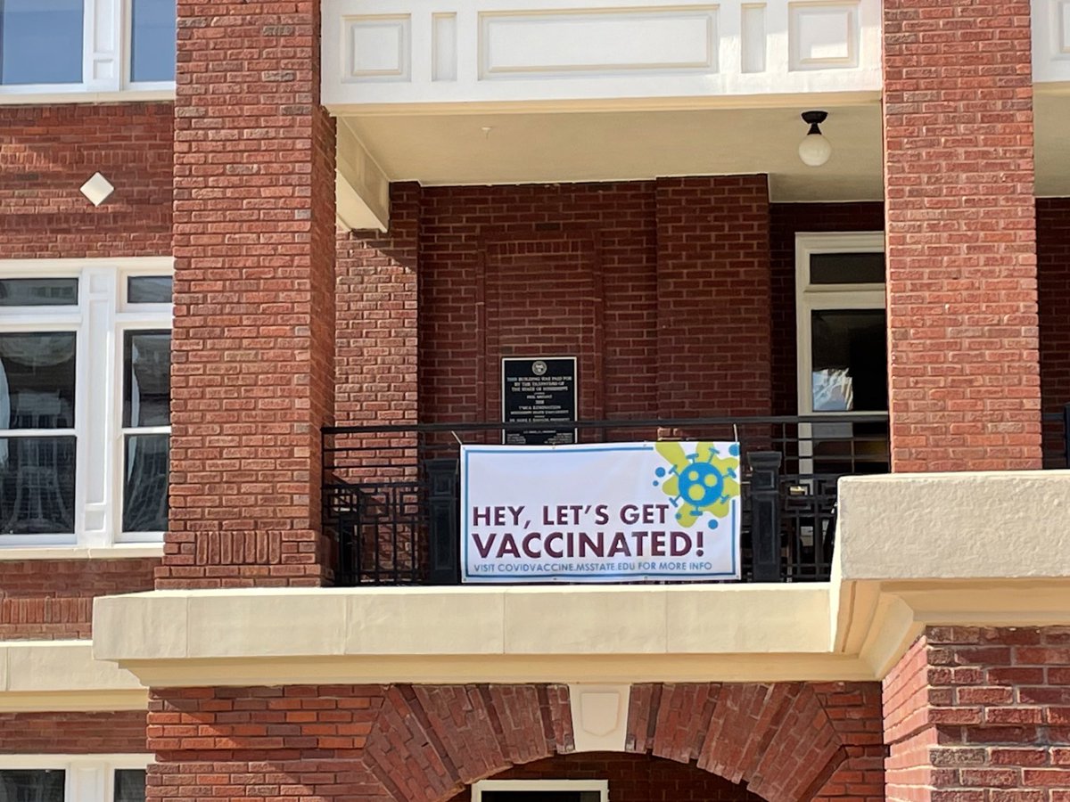 DrReginaHyatt's tweet photo. I love our new banner! Hey, lets get vaccinated! No time to waste y’all, visit https://t.co/rY4ZwORBbF or https://t.co/D2bpokhj7G or a local Kroger, Walmart, Walgreens. 🦠🦠🦠#VaxUpMS #HailState #CowbellWell https://t.co/sV5zYcyE3s