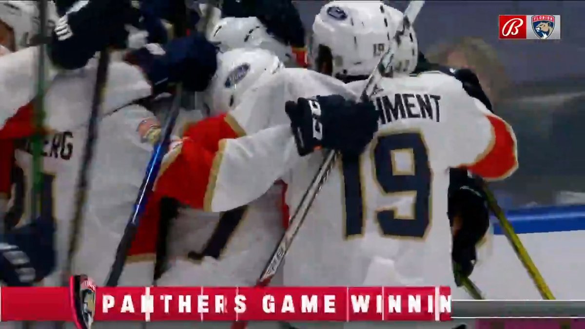 RT @FlaPanthers: RYAN LOMBERG WINS IT IN OT FOR YOUR FLORIDA PANTHERS https://t.co/eg0gg4UrOV