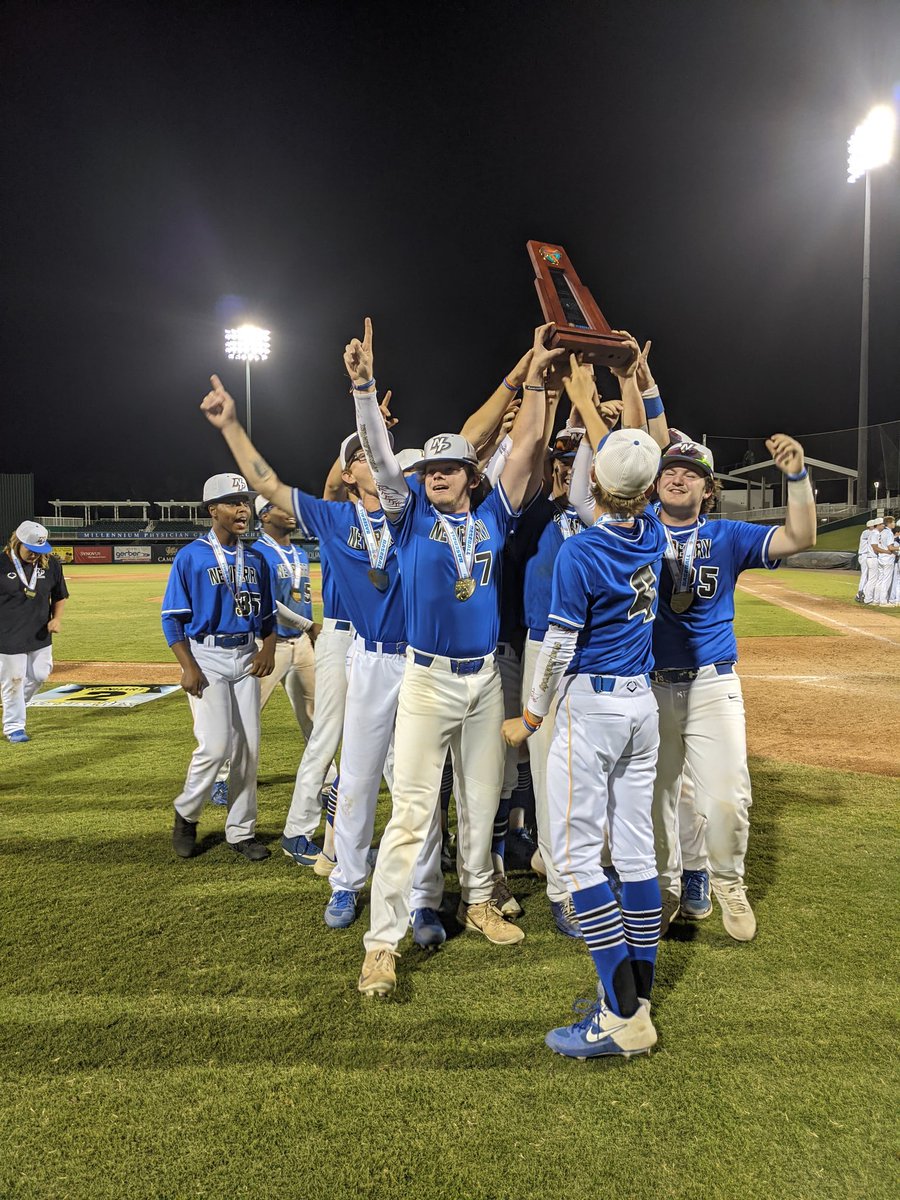 FHSAA's tweet photo. Congratulations to @NHSBaseball01 for winning the 1A #FHSAA Baseball State Championship! https://t.co/mePkuVdjTH