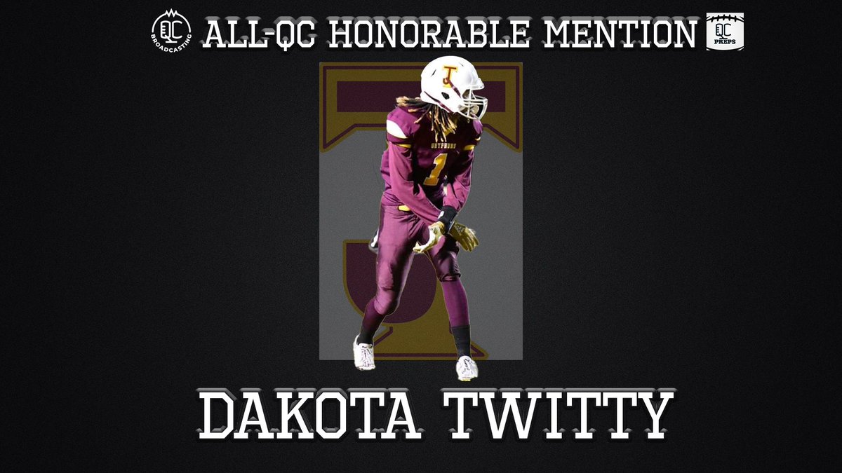 QCBroadcasting's tweet image. Congratulations to All-QC honorable mention @dakota_twitty of @TJCAOfficialFB.