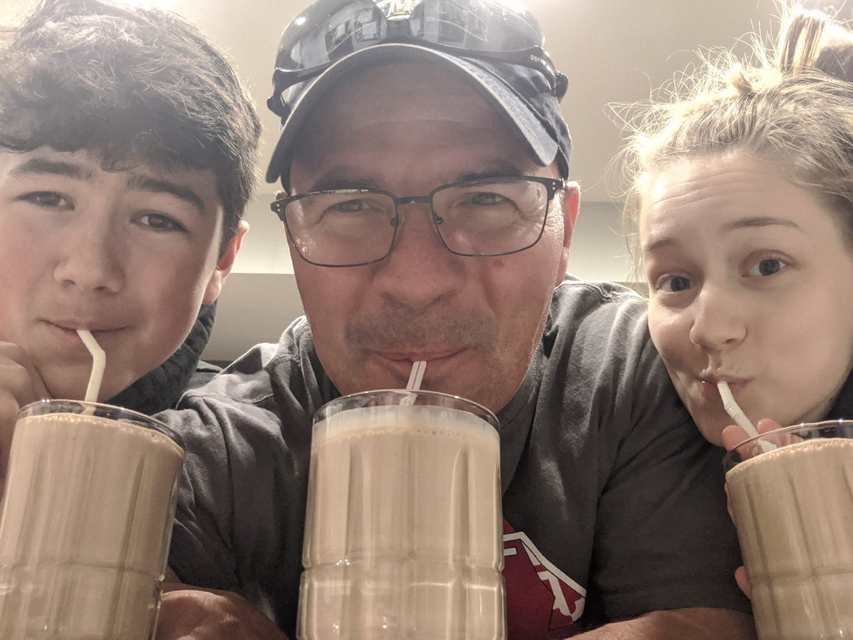 When the kids want milkshakes, dad makes milkshakes! They are pretty amazing too! #HappyFridayEve