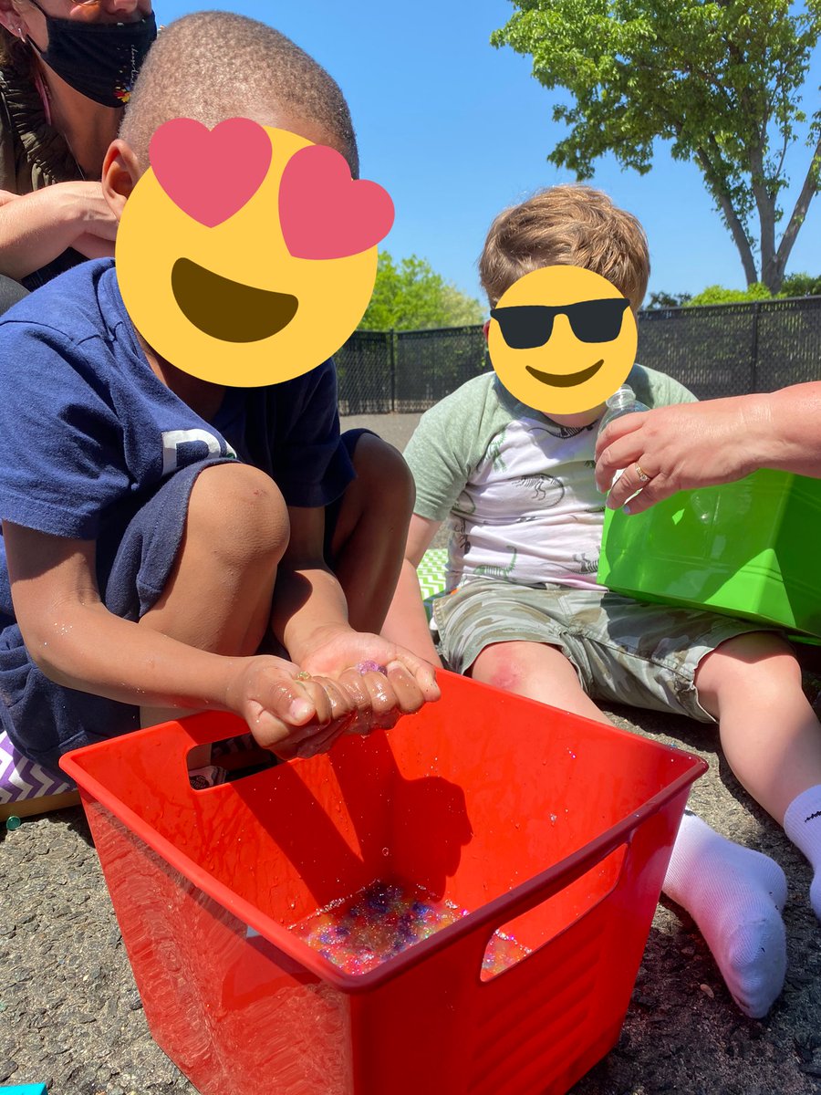 It was a hot one this week! Called for water play in the courtyard 💧🥵