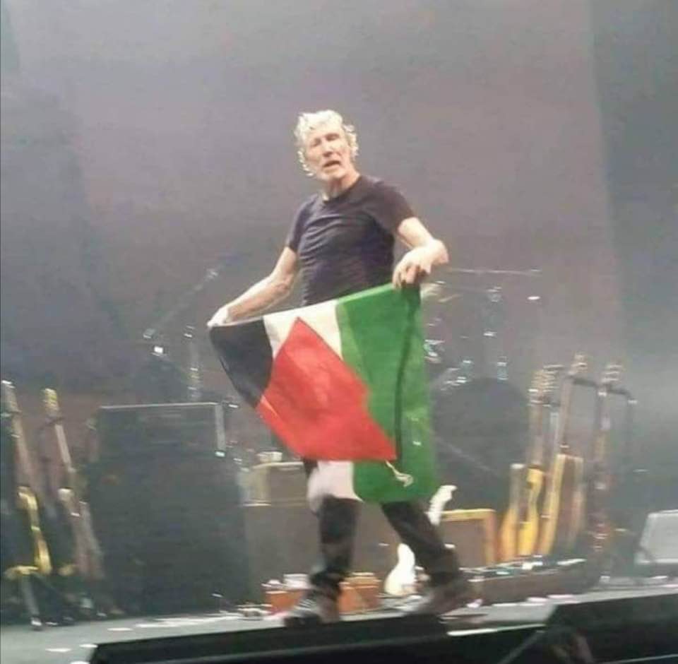 Pink Floyd's Roger Waters carries a Palestinian flag at a concert. Facebook have censored this image by deleting it. Can you imagine a world where you are censored for NOT supporting the USA and Israeli view of the world? Well, imagine it because that is the world we now live in.