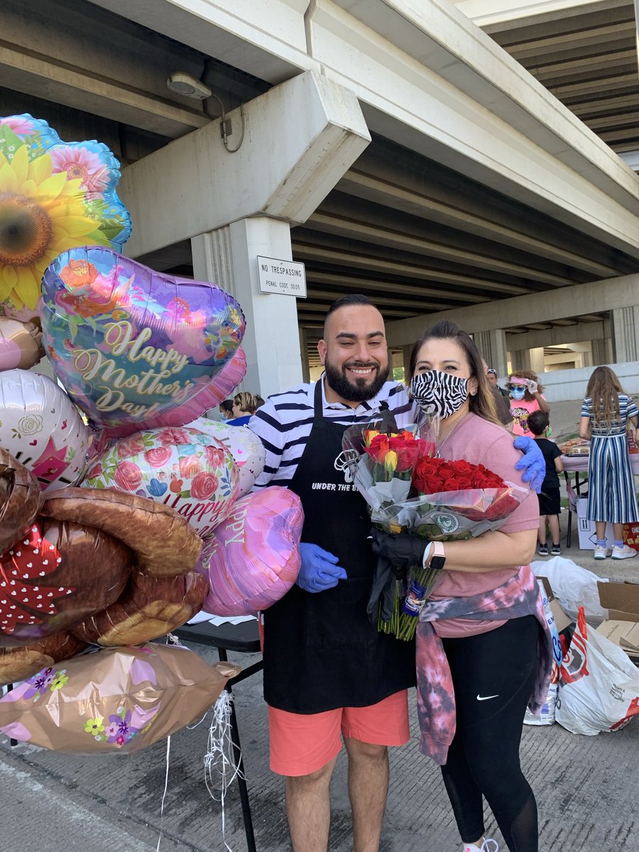 TEAMUTB's tweet photo. #MothersDay under the bridge filled with flowers for mother’s experiencing homelessness in #FortWorth #InternationalFamilyDay https://t.co/F2ROu2cABC