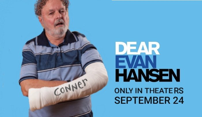 OneEyedAndy's tweet image. The upcoming @DearEvanHansen movie looks AMAZING!

#DearEvanHansen #DearEvanHansenMovie #EvanHansen #Elderly #BrokenArms #osteoporosis #BENPLATT #PlattFro