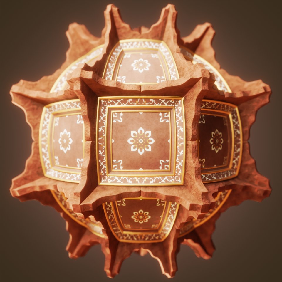 HotdogNugget's tweet photo. #Mayterials Day 20: Eastern
A mosque inspired ceiling pattern

#b3d #Blender3d #blender https://t.co/MQjCtZv3ao