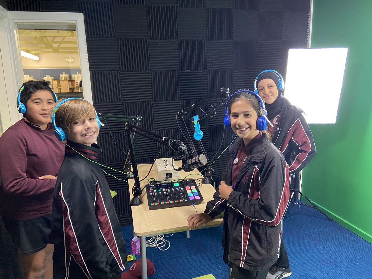 HoxtonParkPS's tweet photo. Leaders working in the podcast studio. https://t.co/f2wv2MHMNA