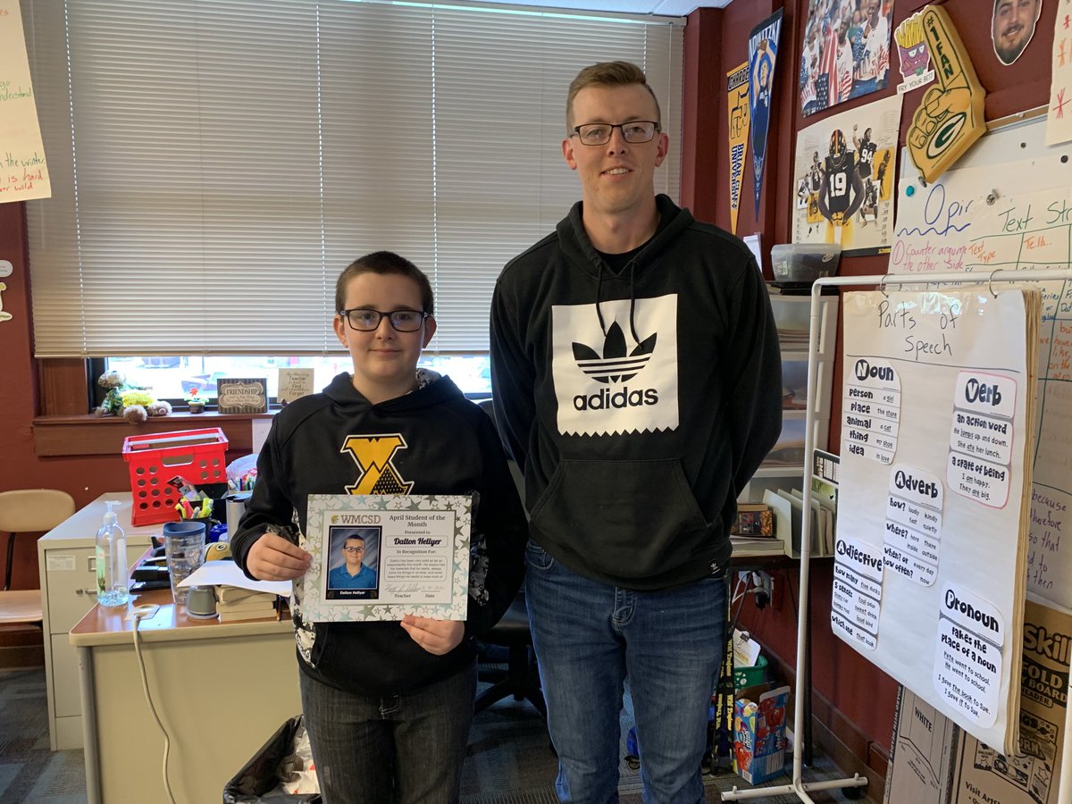 WestMarshallMS's tweet photo. What a fabulous group of 5th graders recognized as April students of the month.  Go Trojans! https://t.co/MgOjmQLI93