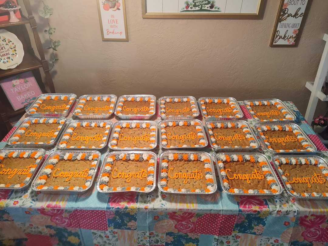 Special shout-out to <a href="/TaylorBaked/">Nicole Taylor</a> for all the amazing cookie cakes she made for our honored guests, the Academy Seniors c/o 2021! Thank you, they are (were 😂) delicious!