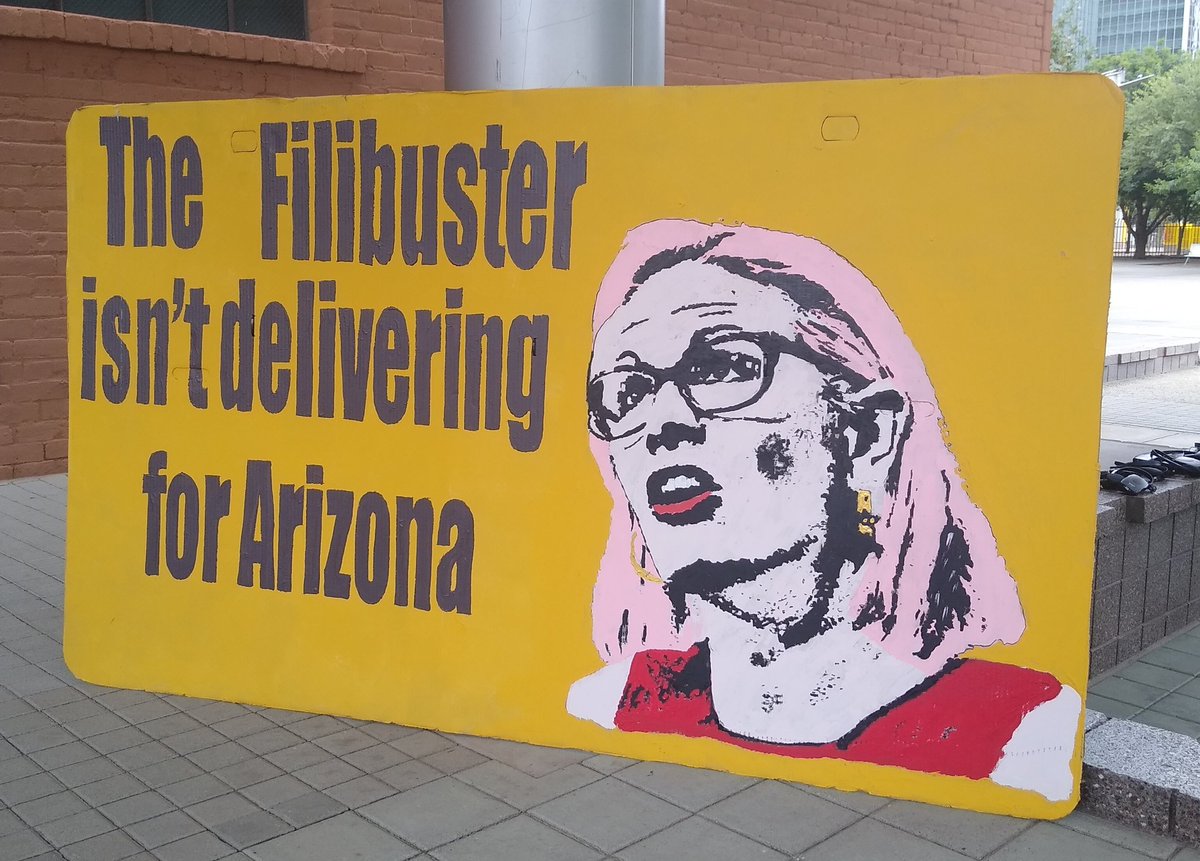 ShawnInArizona's tweet photo. .@kyrstensinema talked a big game during her campaign but turns out it was all just kyrsten cinema
#EndTheFilibuster https://t.co/mFOiwokclX