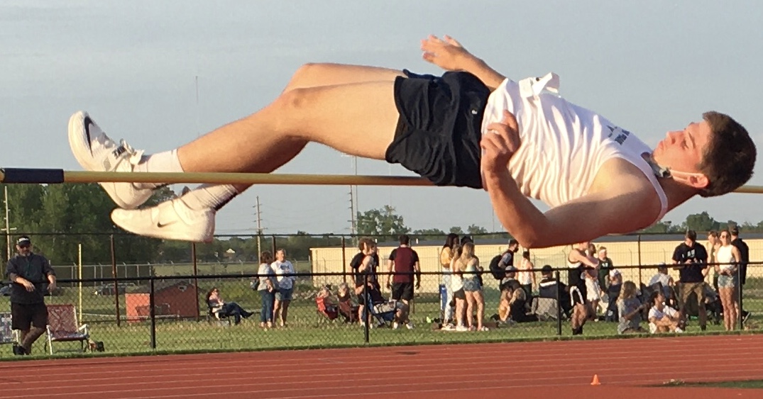 The throws and high jump are a rare track and field combo. New Prairie's Hunter Smith qualified for the regional with a first in the discus and a second in the high jump.