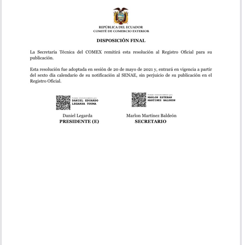 ¡Bajamos costos porque creemos en el sector productivo!

128 subpartidas de bienes de capital e insumos de pesca, acuacultura y agricultura no pagarán aranceles de importación para aprovechar los acuerdos comerciales firmados en estos 4 años.

¡Buen trabajo <a href="/IvanOntanedaB/">Iván Ontaneda Berrú</a>! 💪🏻