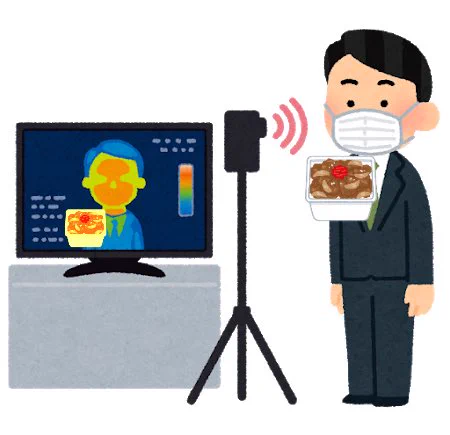 牛度を持って会社に戻ったら？検温マシーンに引っかかってしまうwww