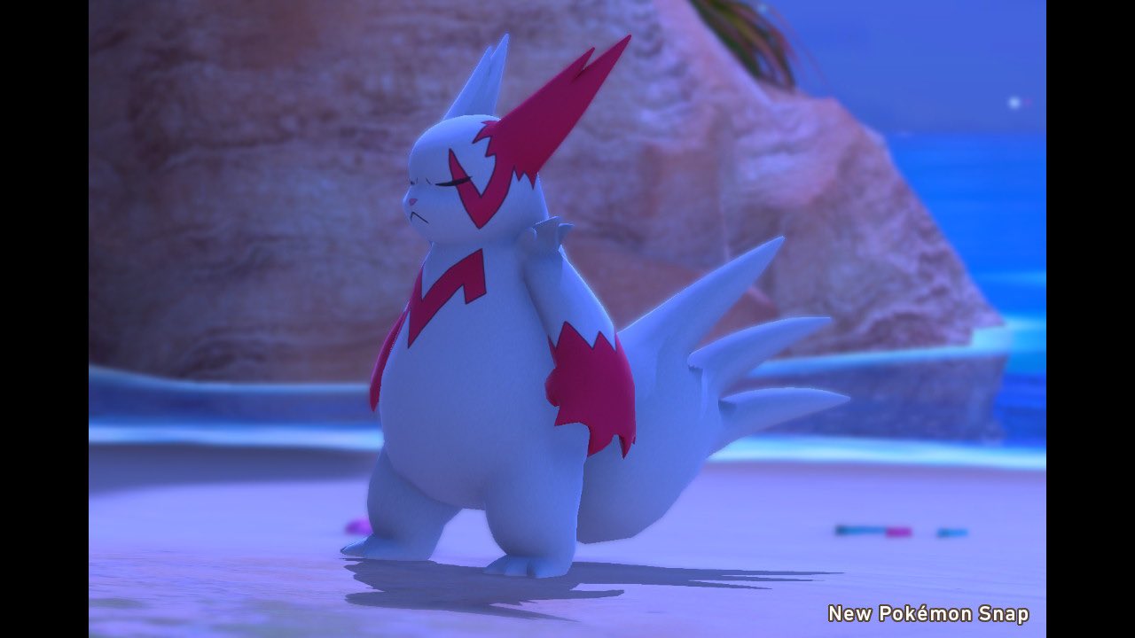 レントゲン ポケモンスナップ Newpokemonsnap ポケスナエモ写部 ザングース ビーチ夜 宿敵を待つ姿佐々木小次郎の如く 巌流島で待ってたのって佐々木小次郎だっけか T Co Xz6fubm1et Twitter