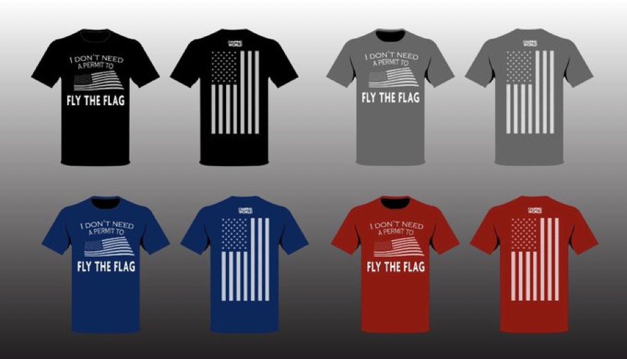 marcuslemonis's tweet image. If you want a shirt RT and comment . You will be able to use that as currency for the first 40,000 shirts. While supplies last.. they will be available in July.... must use #campingworldflytheflag