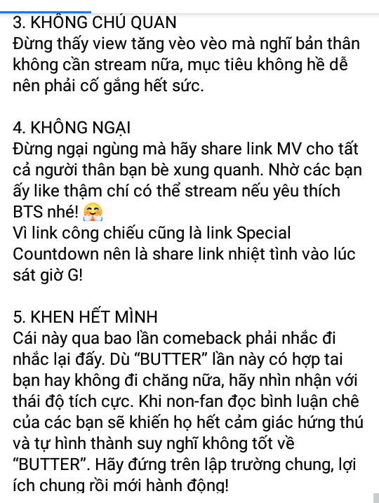KimV_TaeKook1's tweet photo. 📢 QUY TẮC 5K DÀNH CHO ARMY

1. KO WAR
2. KO NẢN
3. KO CHỦ QUAN
4. KO NGẠI
5. KHEN HẾT MÌNH

P/s: Chta chính là đối thủ mạnh nhất của chính bản thân, chỉ cần vượt qua chính mình chính là đã làm rất tốt 💪

#ButterToday #SmoothLikeBTS #GetItLetItRoll @BTS_twt https://t.co/wk27FIE3up