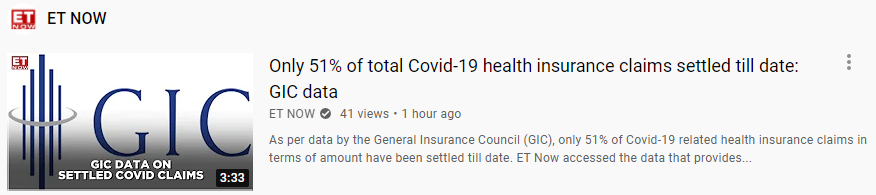 kaps_'s tweet photo. ETNow uses GIC Singapore logo (Sovereign Wealth Fund) for an article referring to GIC India Insurance Co. @etnowlive #cutpasteconfusion https://t.co/xPD4oSHnry