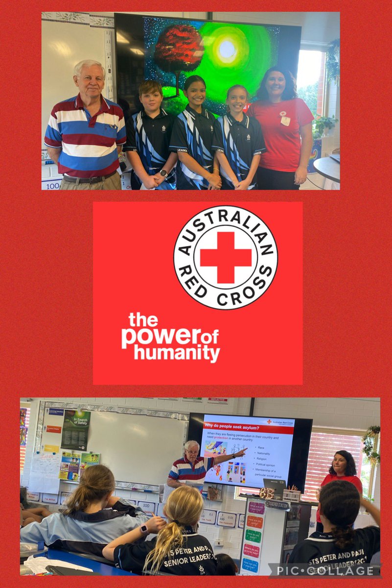 stspeternpauls's tweet photo. Over the past two days, Year 6 students had the privilege of listening to Red Cross volunteers discuss the importance of their work when helping those in need such as refugees and displaced persons. 
#learningtogetherforlife 
#bceschools
#myamazingschool 
#teachchallengetransform https://t.co/1VwYNgCZxl