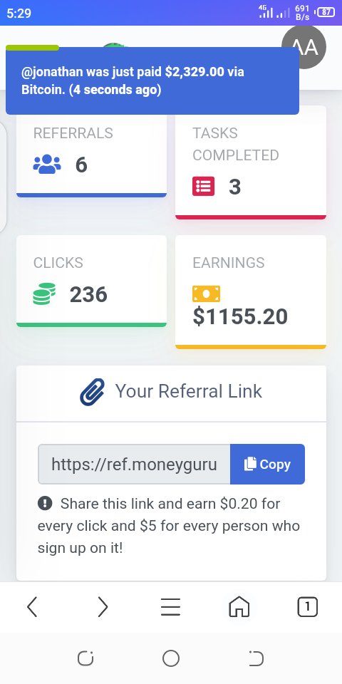 KangaSureboy's tweet photo. You can earn $10 per day like me with MoneyGuru! 💰 
✅ Join https://t.co/OAxvl1oS9p and get $10 WELCOME BONUS. Today only! 
#makemoney #easymoney #earnmoney #earnmoneyonline https://t.co/CH3uY0cC8Q