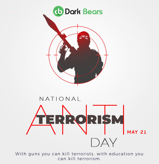 With guns you can kill terrorists, with education you can kill terrorism.
Visit Us At:ow.ly/6uqq50ED1MK

#DarkBears #AntiTerrorismDay #FightTerrorism #EducationAgainstTerrorism