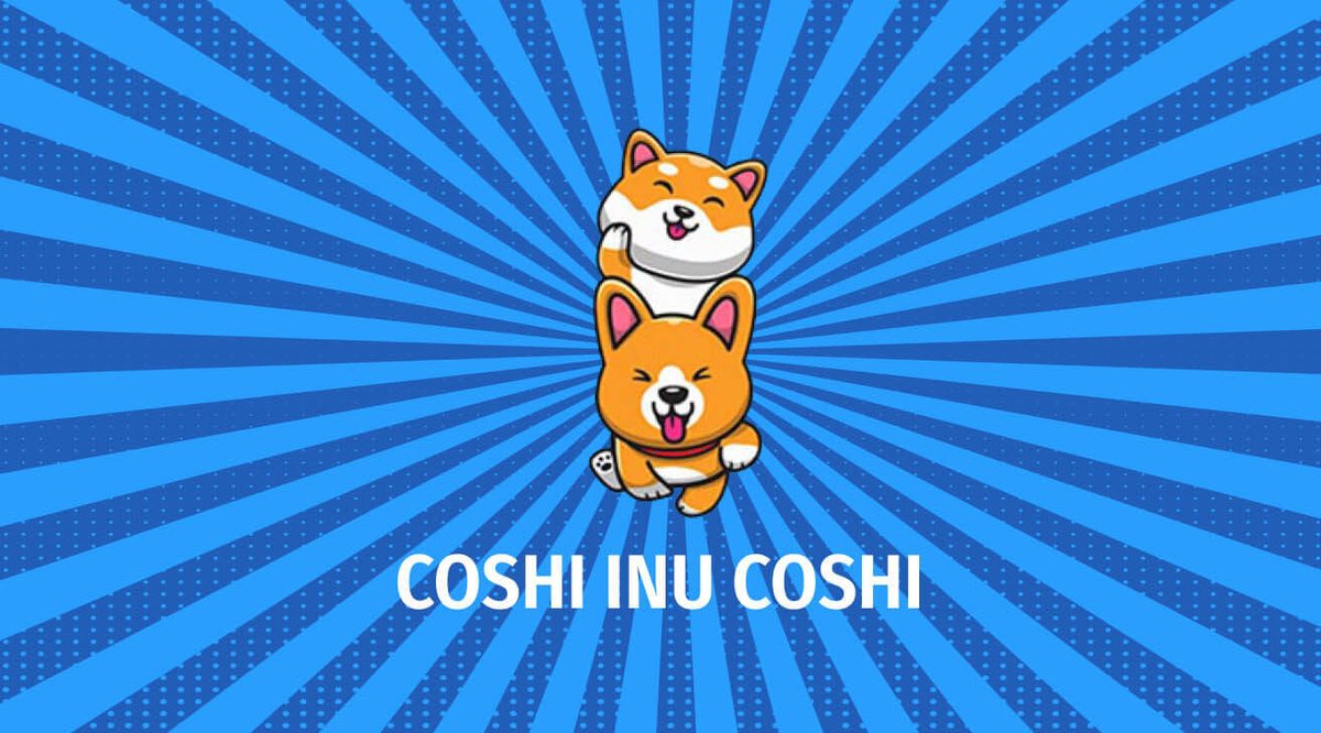 EduRight1's tweet photo. Hey, get 5000000 COSHI tokens and spread great technology. It’s free, very easy, and powerful. 
 
https://t.co/xjyeGNAVV5 #cryptocurrency #dogecoin #Bitcoin https://t.co/ApgOC0o8zq
