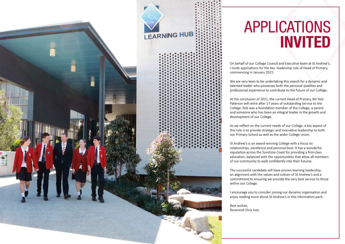 AndrewEunson's tweet image. #createopportunities #buildconnections #encouragelearning
linkedin.com/feed/update/ur…
saac.qld.edu.au/jobs