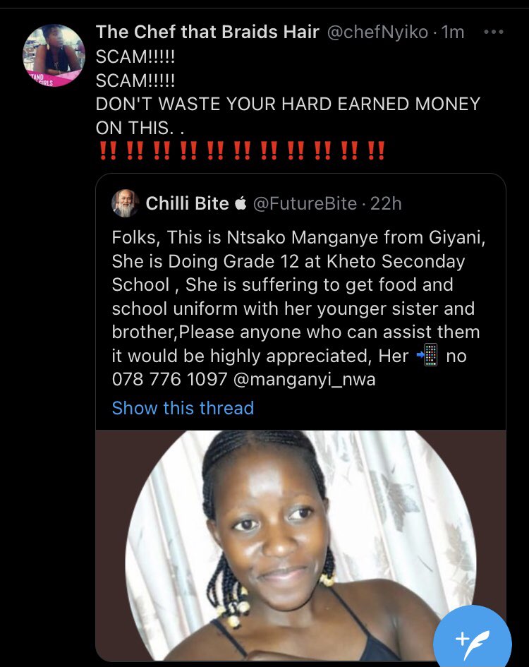 FutureBite's tweet image. I am slowly loosing interest on  helping people on this app unless i know you , sad part is that not all of them are fooling us😭😭😭😭😭😭 #FindSimphiweManzini