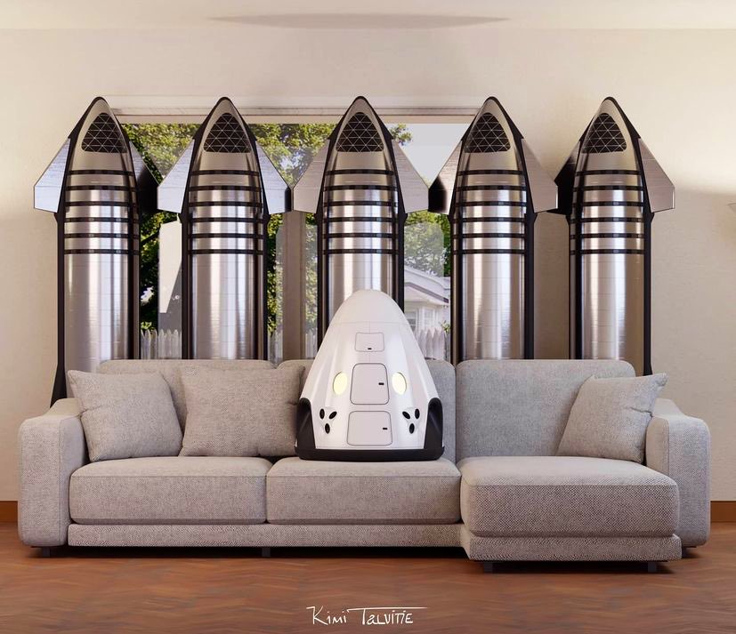 TeslaOwnersEBay's tweet photo. It’s a Starship 🚀 and chill ❄️ kind of night. Don’t you agree? @elonmusk https://t.co/hELILrFJfP
