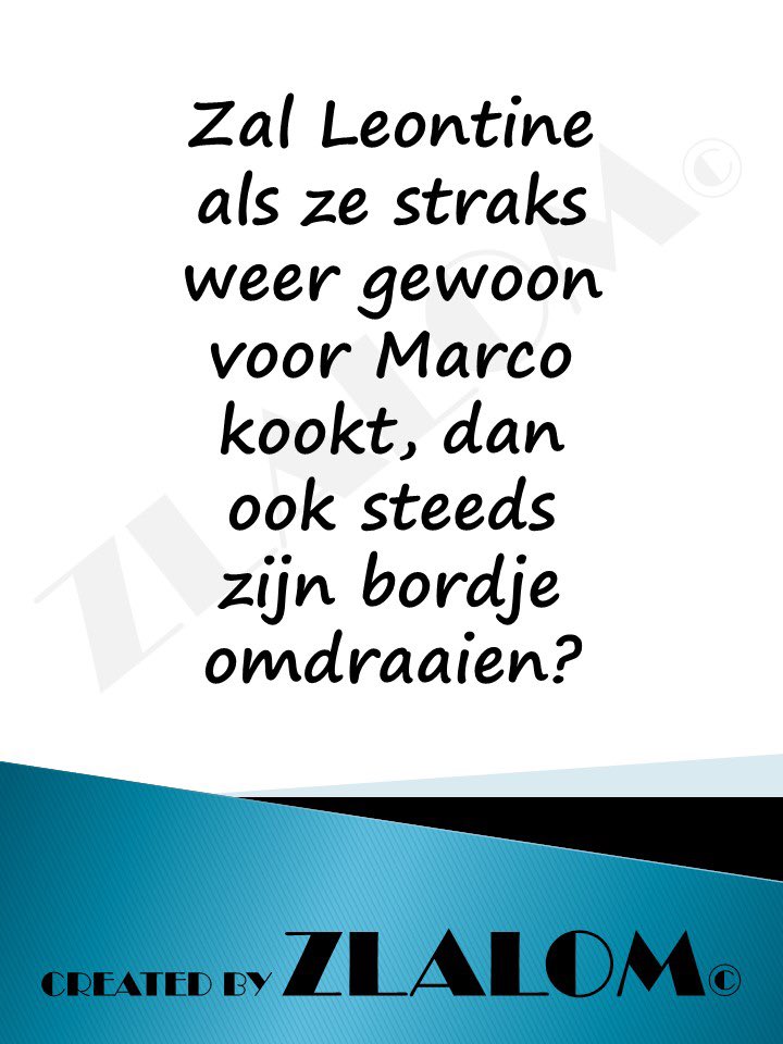 ZLALOM_NL's tweet photo. Borsato
#Zigzag #taal #nederlands #humor #glimlach #news #bitcoin #goodmorning #funny #beautiful #quoteoftheday #lol #fun #smile #quotesdaily #instaquote #MarcoBorsato #Leontine #RadvanFortuin #date #hond #maan #bordjes #omdraaien #VrijZijn #vandaagisrood #veelgeluk https://t.co/vfr4rToB3Y