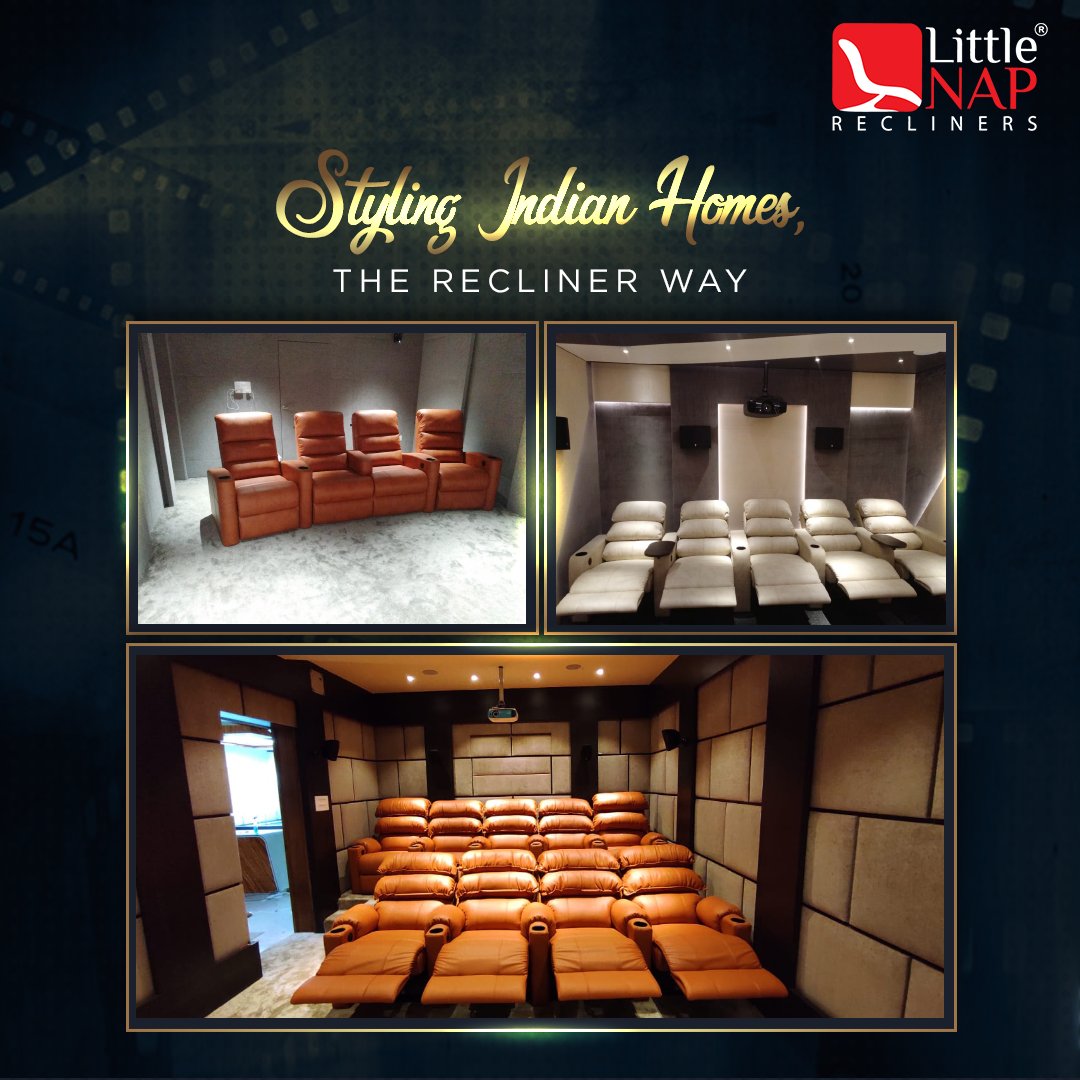 LittleNap1's tweet photo. Perfect for Indian homes, here are a few glimpses of our recent recliner installations. Book yours today!
Contact us on +91 8882-800-600 or visit: https://t.co/3vakkCq9lR
#LittleNapRecliners #OurProjects #CustomizedComfort https://t.co/uZGSZhEnFi