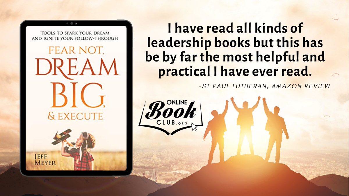 'This book is a blessing that you can go back and read and apply lessons to help you grow as a leader and a dreamer that executes plans.'

OBC Bookshelves Page: forums.onlinebookclub.org/shelves/book.p…

Jeff Meyer on Twitter: @jeffmeyer22

And FB: facebook.com/jeffmeyer222

#Christian #SelfHelp