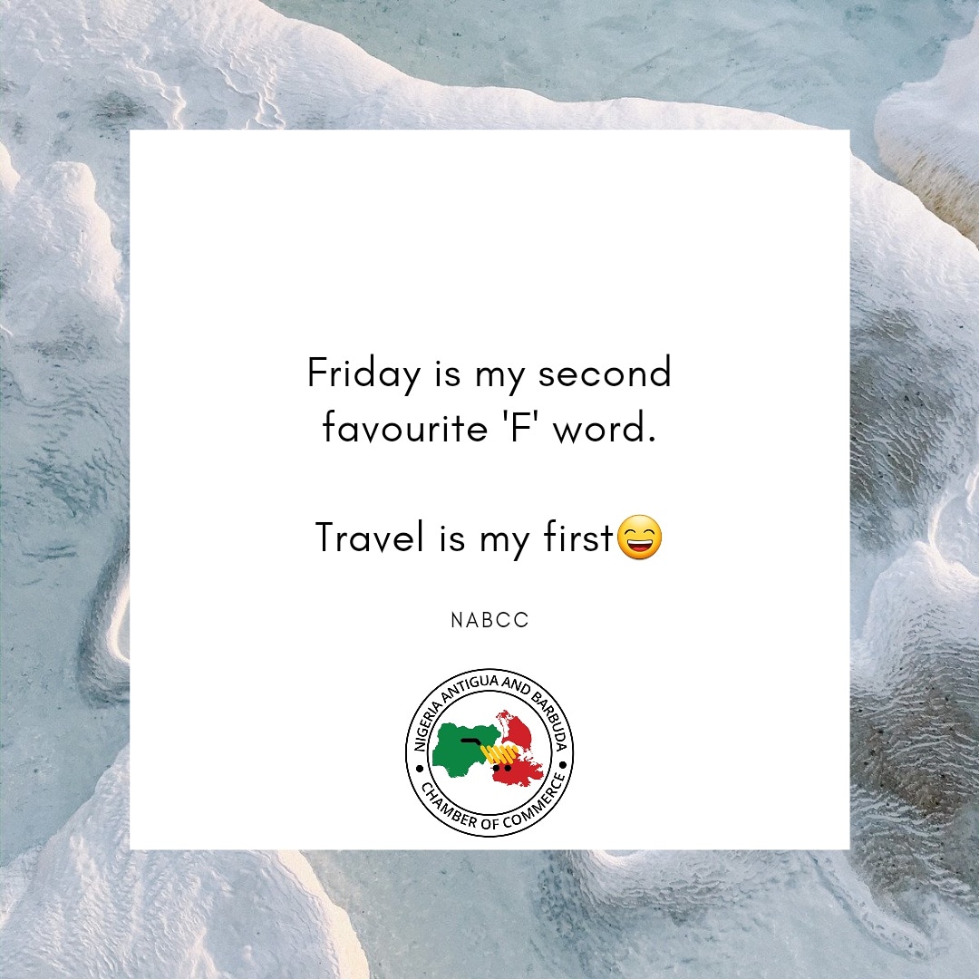 NABCC2's tweet photo. You'll wonder when letter T changed to F yeah😅🤣...

Well, we don't mind letting our hair down in #antiguaandbarbuda .

So, let your hair down, celebrate your accomplishments for the week and look forward to the new week with expectations!

Cheers.

#SubstantiveBilateralRelation https://t.co/abmcGRKRKb
