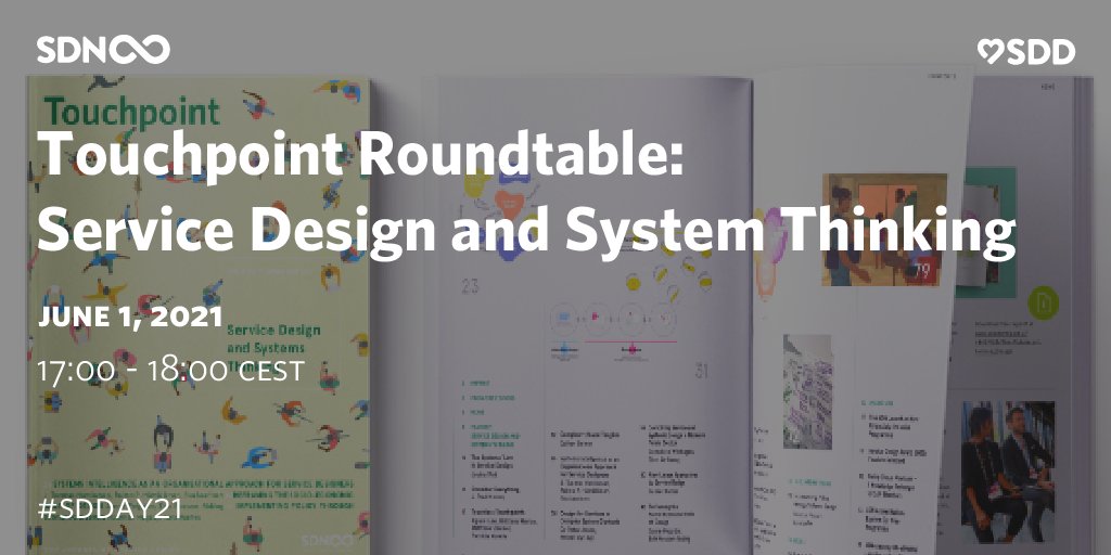 For SDDay21, join a special roundtable for the recent issue of Touchpoint where thought leaders from the intersection of service design &amp; systems thinking came together to share their perspectives, techniques &amp; case studies.
Book free ticket here: ow.ly/g7no50ES7J3
#sdday21