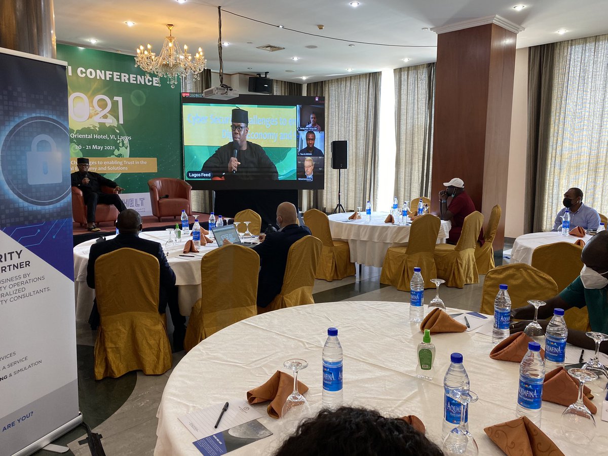 CcisonfiN's tweet photo. Interactive panel discussion – Achieving Zero Trust in a Hybrid Environment
Daniel Adaramola (CISO, Unity Bank), Sandip Patel (Chief Security Officer, APM), Tope Aladenusi (Partner, Cyber Leader for Deloitte West Africa), Richard Archdeacon (Duo Security) #ccisonfi2021 https://t.co/ZfENZvZ8Sc