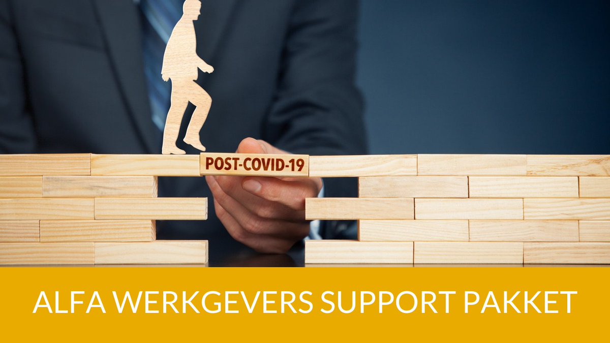 Heb jij als ondernemer vragen of onzekerheden die voortkomen uit de coronacrisis? Met het Alfa Werkgevers Support Pakket krijg jij steun bij het vormgeven van jouw beleid en toekomst. Lees er meer over op alfa.nl/actueel/alfa-w…