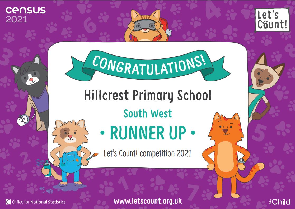 hillcrestBS4's tweet image. We were in the top five! @iChildUK #Census2021 #Letscount