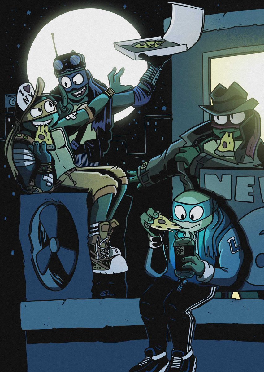 Dotemu's tweet photo. 🍕 Turtle Power! 🍕
Let's start our @TMNT #fanarfriday with @RoboticSteve, Comic Artist, Illustrator and huge fan ever since! https://t.co/EdRyIZKKua